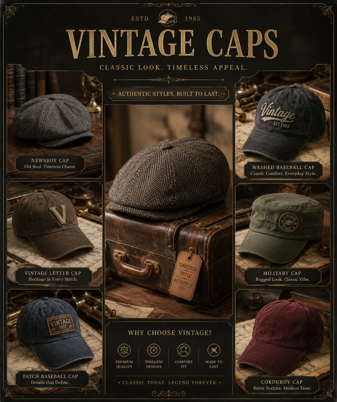 Vintage Caps