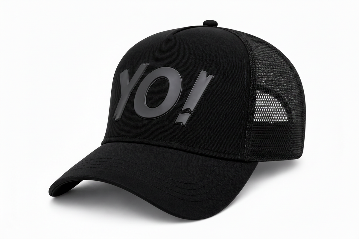 YO! Trucker Cap - Black