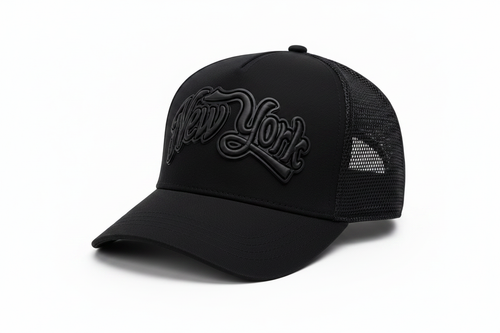 New York Script Classic Cap - Black